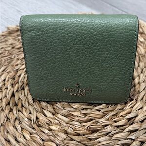 Kate Spade Green Leather Wallet